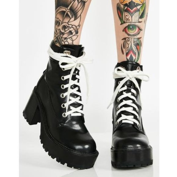 Dolls Kill Shoes - 🆕 NIB Current Mood 'Take A Hike' chunky boots